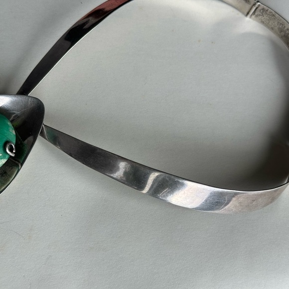 Very large and heavy TAXCO 925 Sterling silver necklace with natural stone - Picture 7 of 11